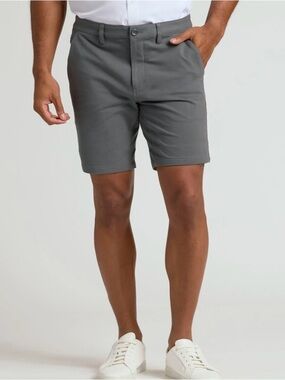 True Classic Men's Gray Casual Stretch Shorts Size 38
